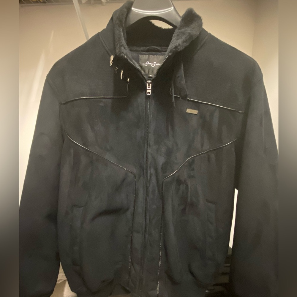 Sean John coat, black, size XL